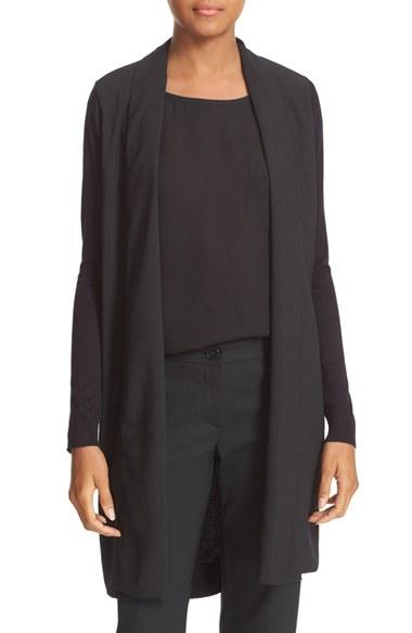 Women's Ted Baker London Sonyia Longline Woven Front Wrap
