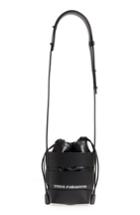 Paco Rabanne Small Mirror Cage Faux Leather Hobo Bag - Black