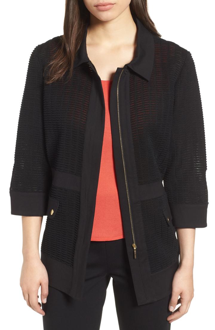 Women's Ming Wang Jacquard Jacket