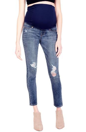 Women's Ingrid & Isabel Sasha Maternity Skinny Jeans With Crossover Panel(tm) - Blue