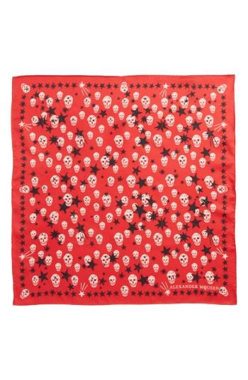 Women's Alexander Mcqueen Starlight Skull Silk Bandana