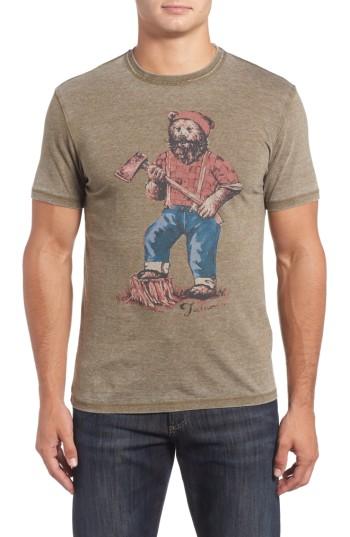 Men's Lucky Brand Lumbear Jack Graphic T-shirt - Green