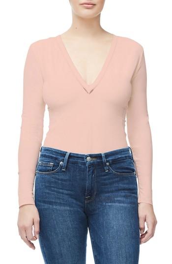 Women's Good Body Low Down Thong Bodysuit - Pink