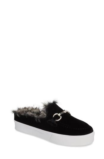Women's Jeffrey Campbell Tico Faux Fur Sneaker Mule
