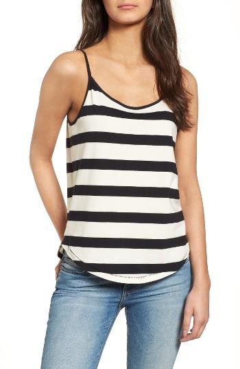 Women's Splendid Rugby Stripe Camisole - Black