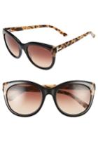 Women's Ted Baker London 56mm Cat Eye Sunglasses - Light Purple/ Black