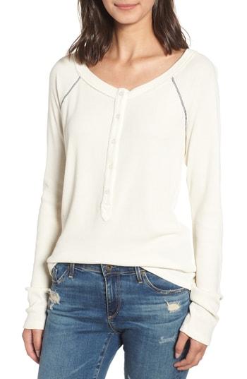 Women's Stateside Henley Tee - Ivory