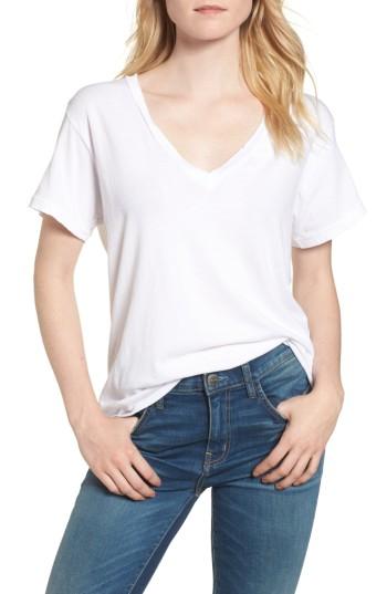Women's Current/elliott The V-neck Tee - White