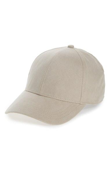 Men's Topman Faux Suede Baseball Cap -
