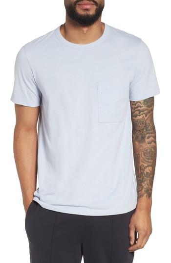 Men's Theory Essential Pocket T-shirt, Size - Blue