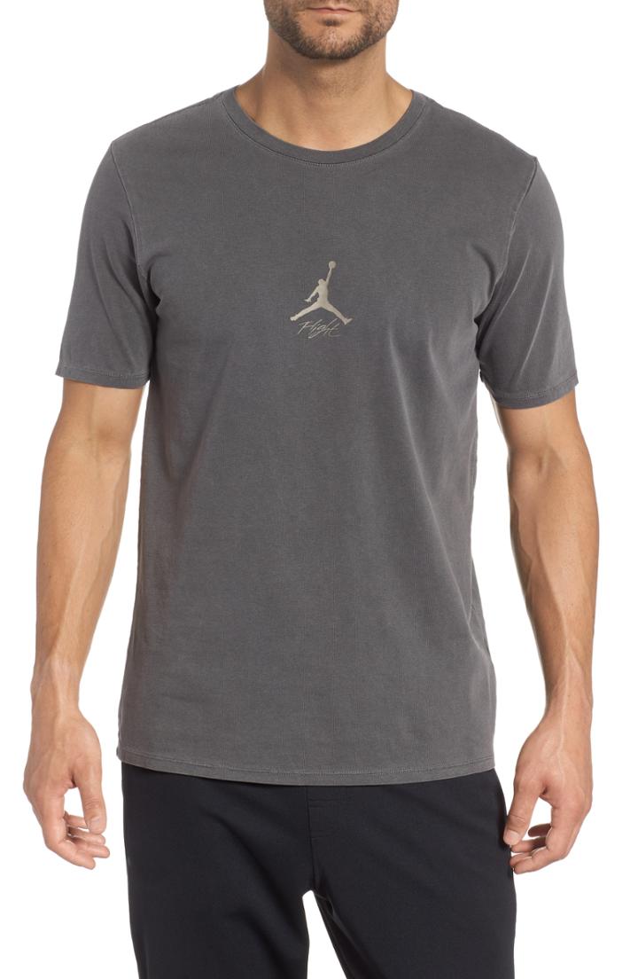 Men's Nike Jordan Wings Cotton T-shirtee, Size - Black