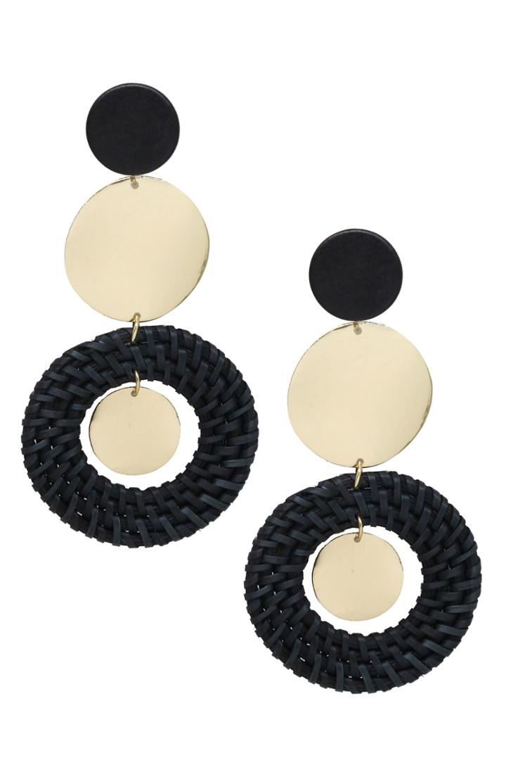 Women's Ettika Raffia Ring Earrings