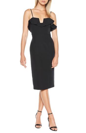 Women's Bardot Raene Frill Neckline Sheath Dress - Black
