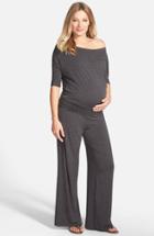 Women's Tart Maternity 'michelle' Maternity Jumpsuit - Grey