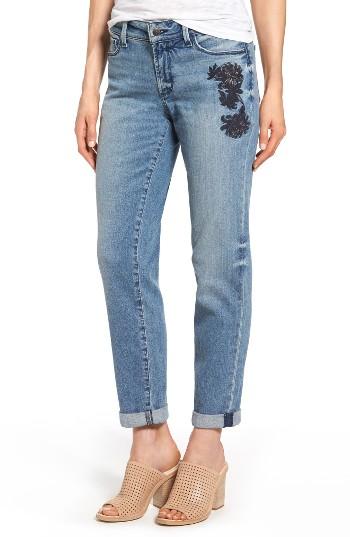 Women's Nydj Jessica Embroidered Boyfriend Jeans