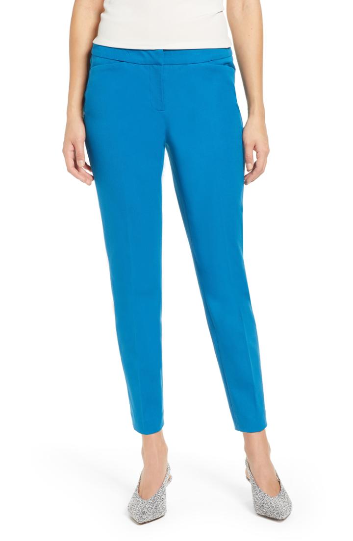 Women's Halogen Ankle Pants (similar To 16w) - Blue/green