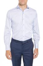 Men's Lorenzo Uomo Trim Fit Stripe Dress Shirt .5 - 32 - Blue