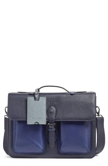 Men's Ted Baker London Quint Leather Satchel -