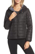 Women's Hpe Highland Reversible Water-resistant & Windproof Quilted Puffer Jacket - Black
