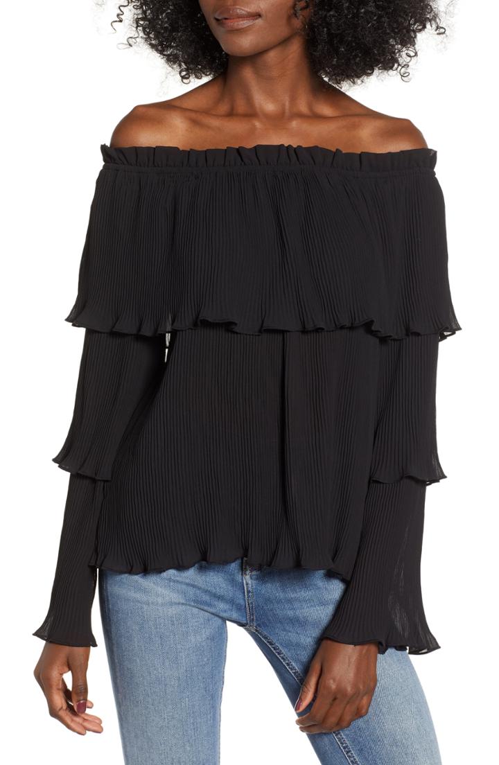 Women's Endless Rose Off The Shoulder Top - Black