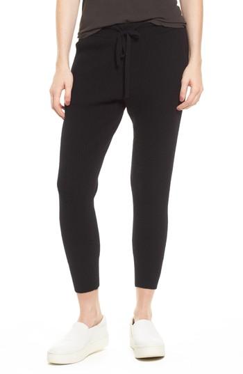 Women's James Perse Ribbed Leggings - Black