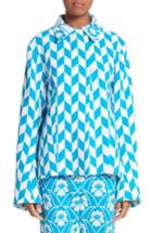 Women's Richard Malone Contrast Collar Optic Weave Jacket