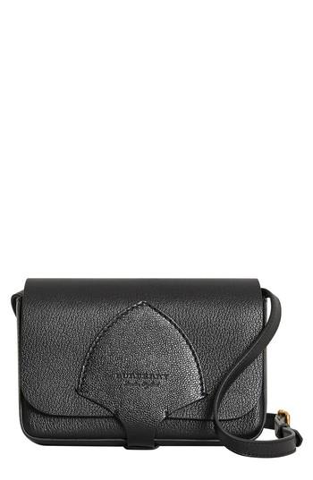 Burberry Hampshire Leather Crossbody Bag - Black