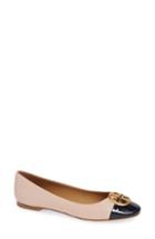 Women's Tory Burch Chelsea Cap Toe Ballet Flat .5 M - Pink