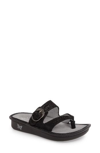 Women's Alegria Valentina Sandal -6.5us / 36eu - Black