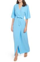 Women's Leith Kimono Maxi Dress, Size - Blue
