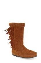 Women's Minnetonka 'luna' Fringe Boot M - Brown