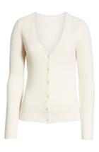 Women's Treasure & Bond V-neck Button Front Cardigan - Beige