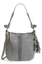 Elle & Jae Gypset Zaragoza Faux Leather Crossbody Hobo - Grey