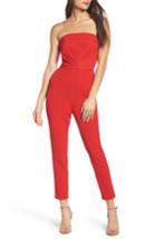 Women's Adelyn Rae Malia Strapless Jumpsuit - Red