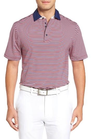 Men's Bobby Jones Xh20 Matzah Stripe Stretch Golf Polo