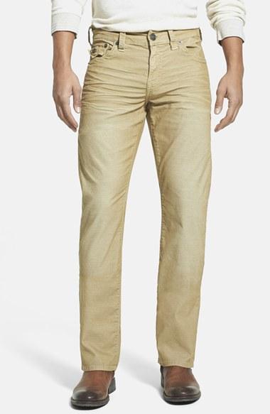 Men's True Religion Brand Jeans 'ricky' Relaxed Straight Leg Corduroy Pants