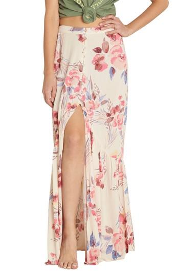 Women's Billabong Starlit Sky Floral Print Maxi Skirt
