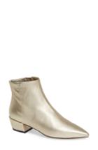 Women's Linea Paolo Rhys Pointy Toe Bootie .5 M - Metallic