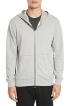 Men's Wings + Horns Zip Hoodie, Size - Grey