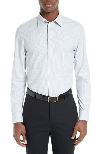 Men's Armani Collezioni Micro Print Sport Shirt