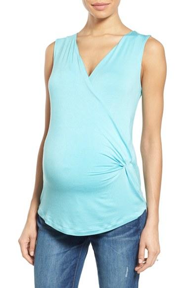 Women's Nom Maternity 'ella' Maternity/nursing Top - Blue/green