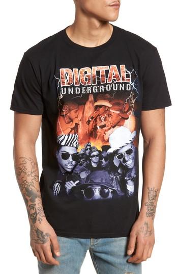 Men's The Rail Digital Underground Graphic T-shirt - Black
