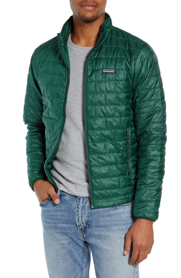 Men's Patagonia 'nano Puff' Water Resistant Jacket - Green