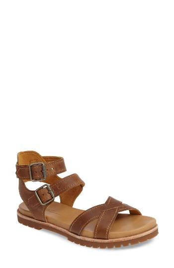 Women's Timberland Natoma Ankle Strap Sandal .5 M - Brown
