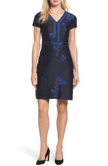 Women's Boss Demilana Floral A-line Dress - Blue