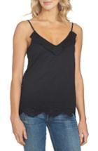 Women's 1. State Spaghetti Strap Ruffle Camisole, Size - Black