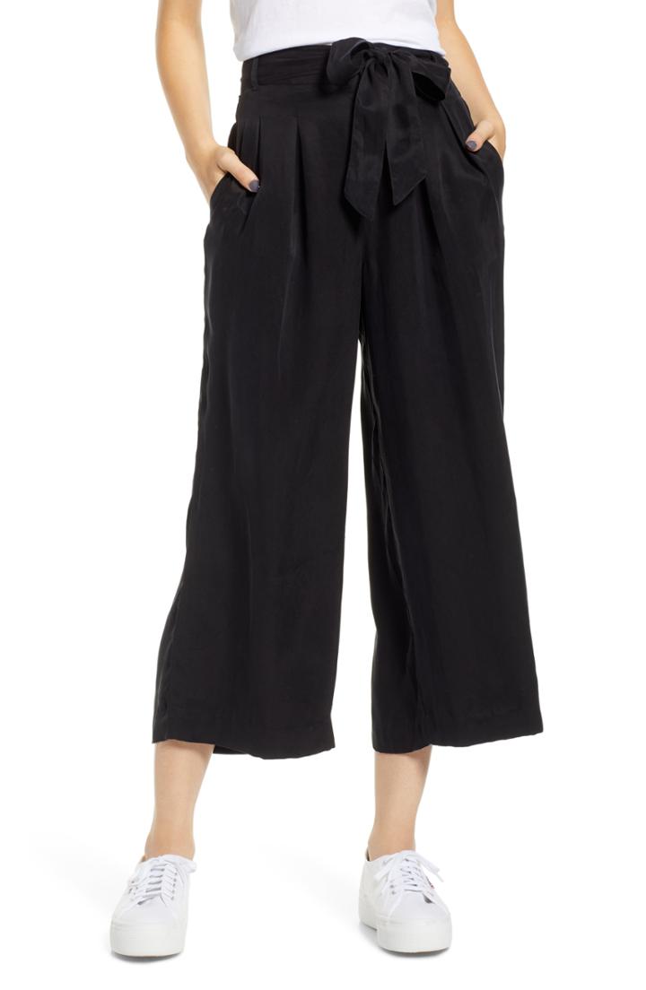 Women's Rails Jenna Cupro Wide Leg Pants - Black
