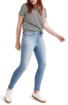 Women's Madewell High Waist Step Hem Skinny Jeans Short - Blue