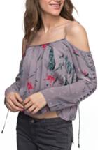 Women's Roxy Paradise Ocean Print Off The Shoulder Top