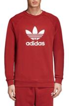 Men's Adidas Trefoil Crewneck Sweatshirt - Red